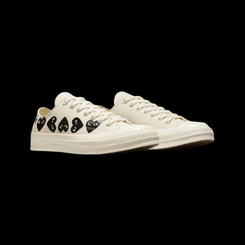 Converse x PLAY Comme des Garçons Chuck 70 Multi Heart 'Beige' - HypeFly India View 3