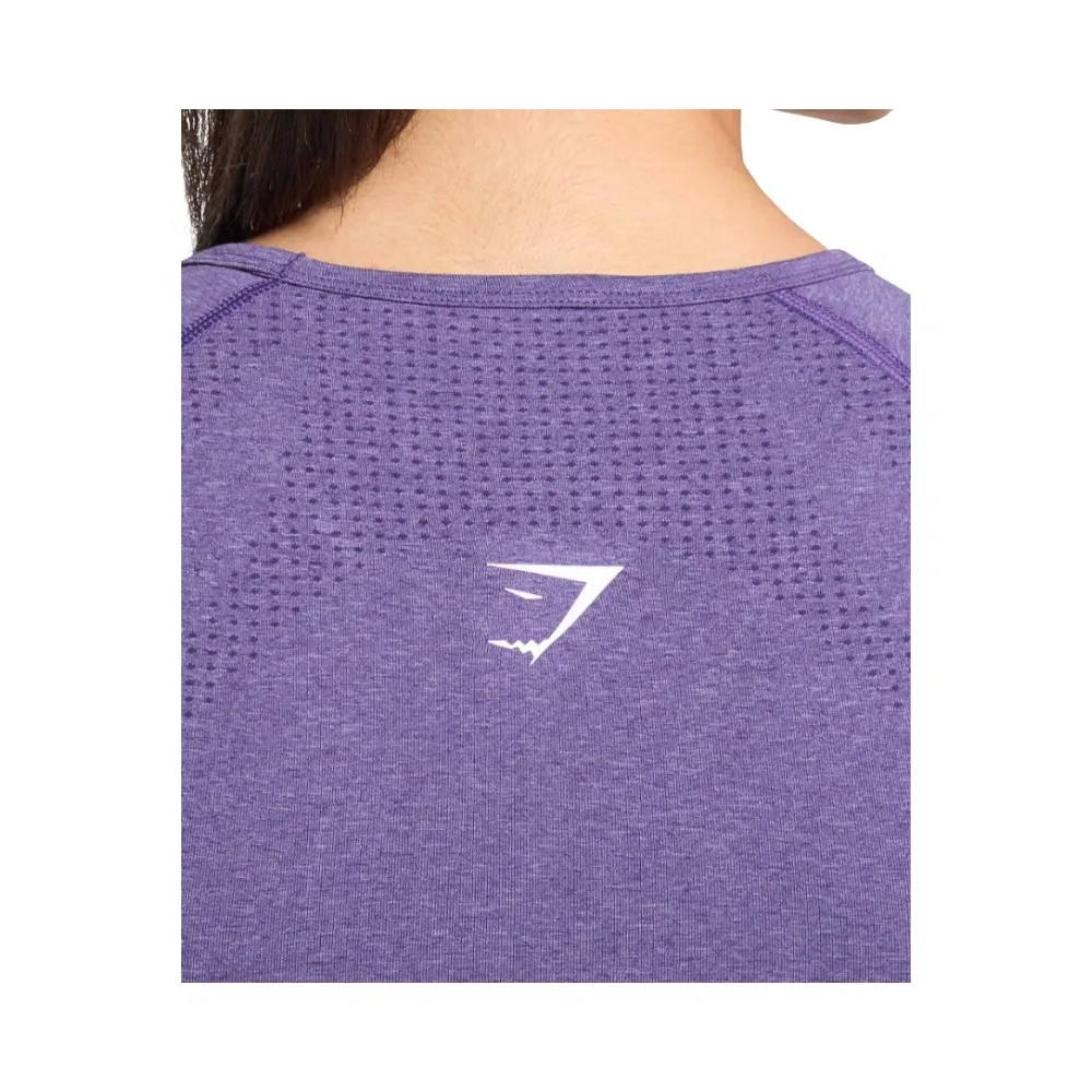 Gymshark Vital Scoop Neck Top Functional Purple Marl - HypeFly India View 4