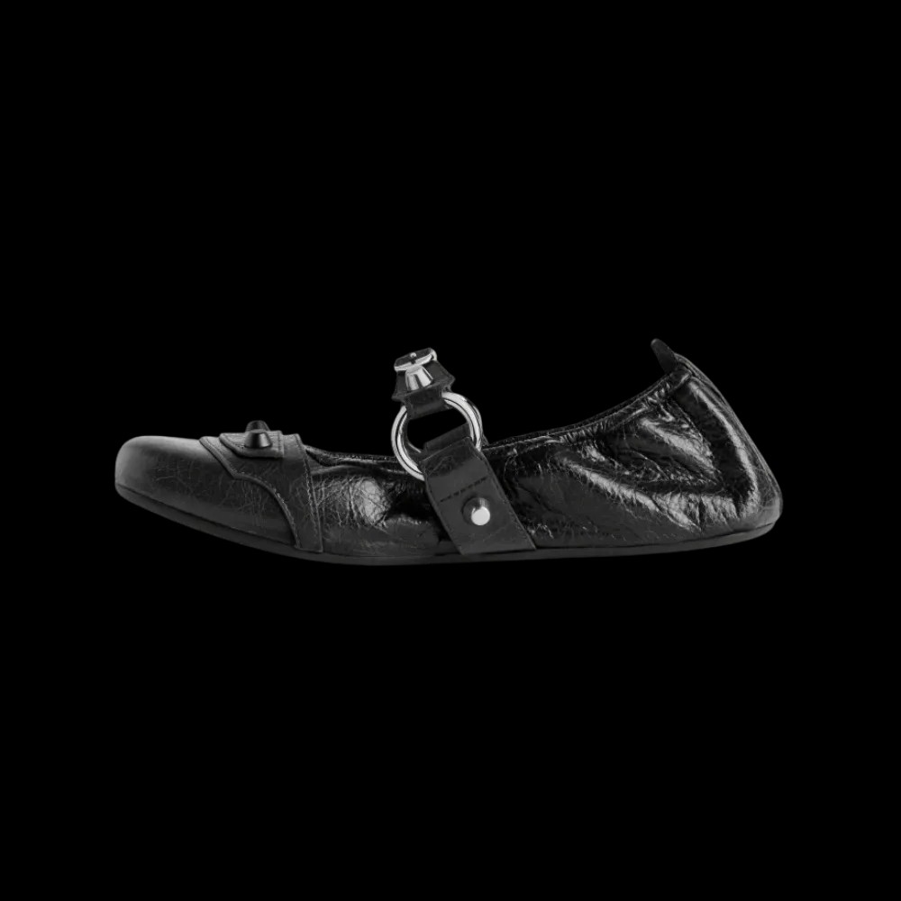 Balenciaga City Ballerina In Black - HypeFly India View 3