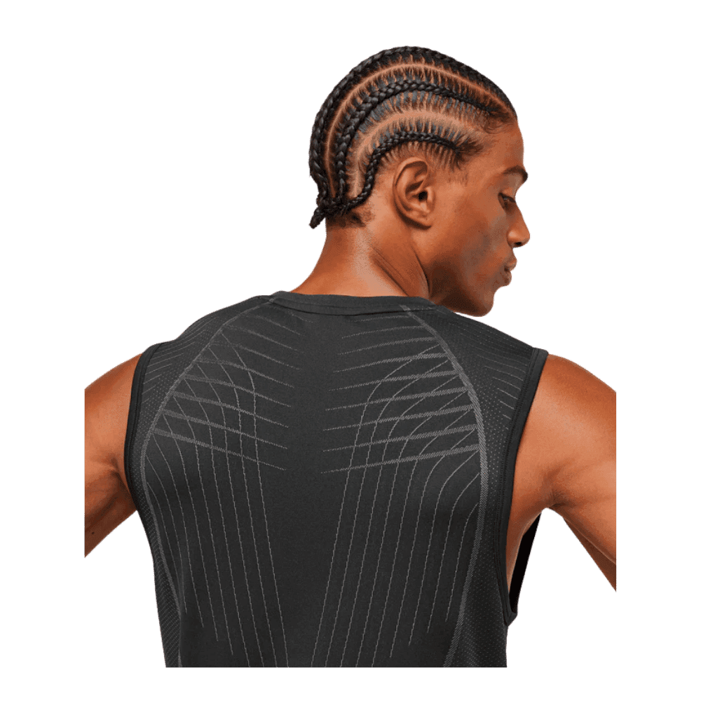 Gymshark Apex Seamless Tank Slim Fit Black/Dark Grey - HypeFly India View 5