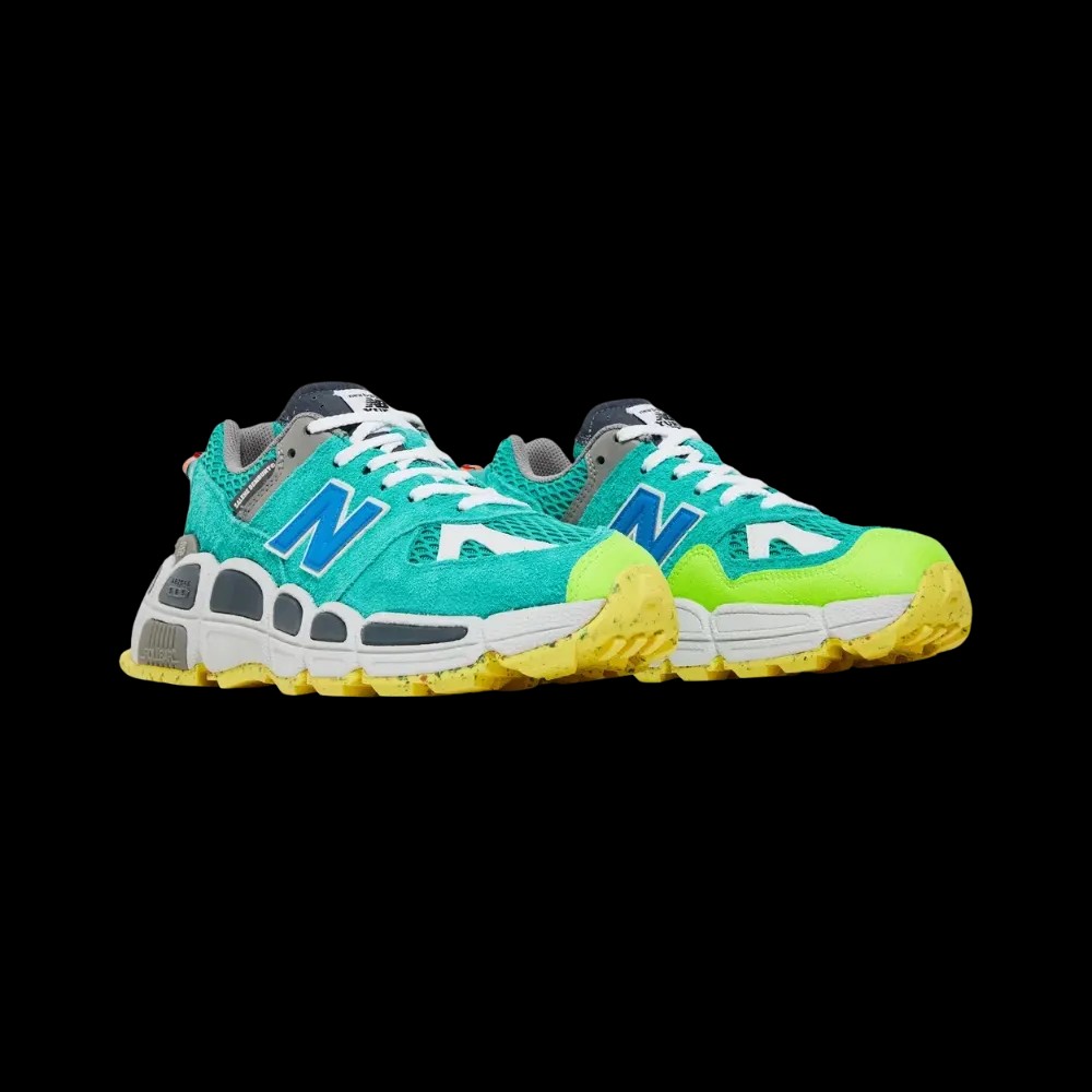 Salehe Bembury x New Balance 574 YURT 'Universal Communication - Emerald Sky' - HypeFly India View 5