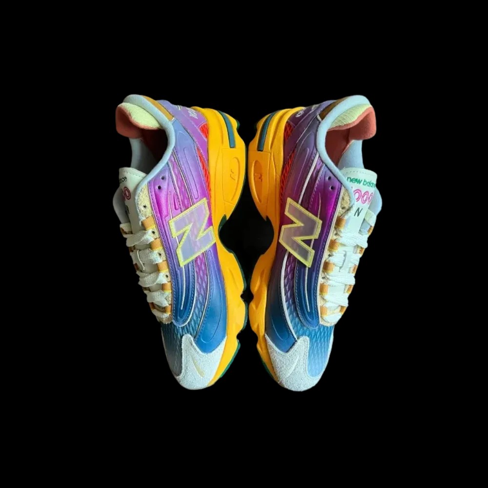 Salehe Bembury x New Balance 1000 'Fog Be The Cloud - Berry' - HypeFly India View 4