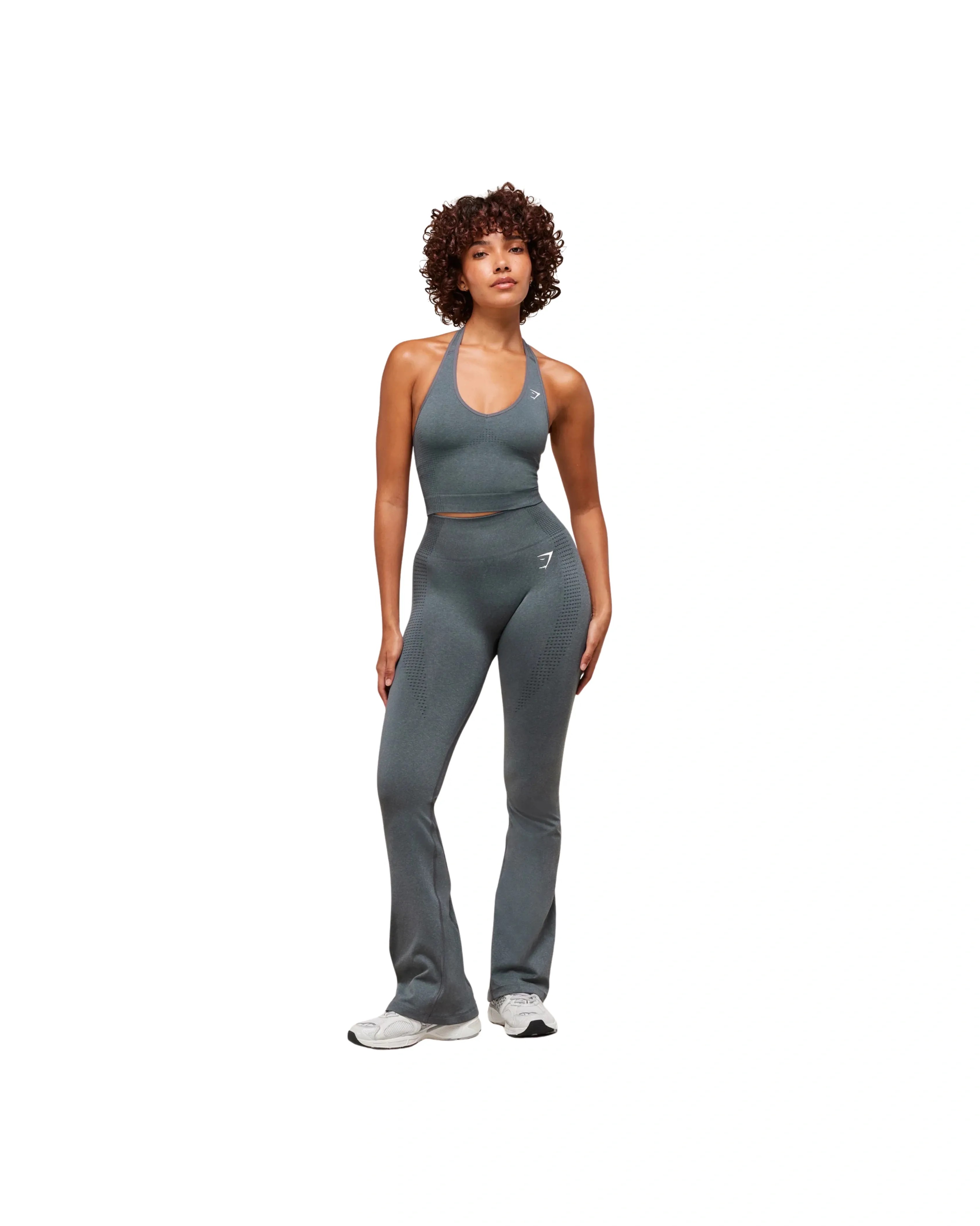 Gymshark Vital Soft Flared Legging Strong Grey - HypeFly India View 4