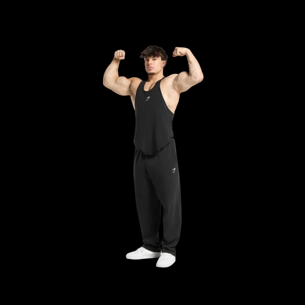 Gymshark Critical Stringer Black - HypeFly India View 5