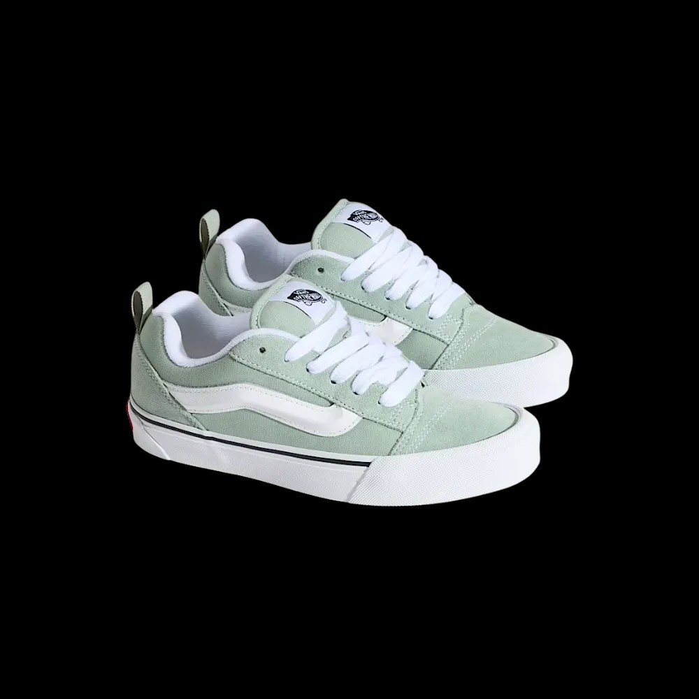 Vans Knu Skool Shoe Grey Olive Green - HypeFly India View 5