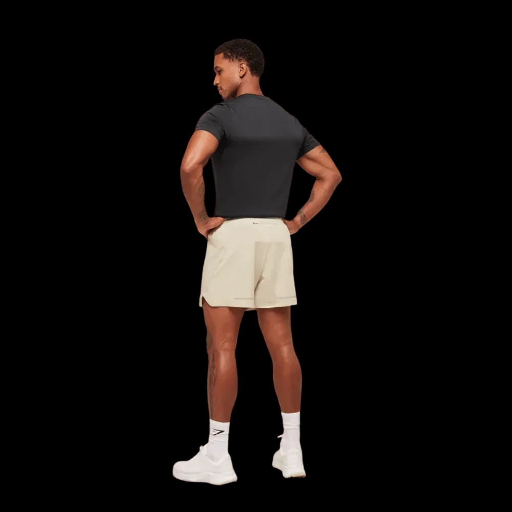 Gymshark Running Short 5" Pebble Grey - HypeFly India View 4
