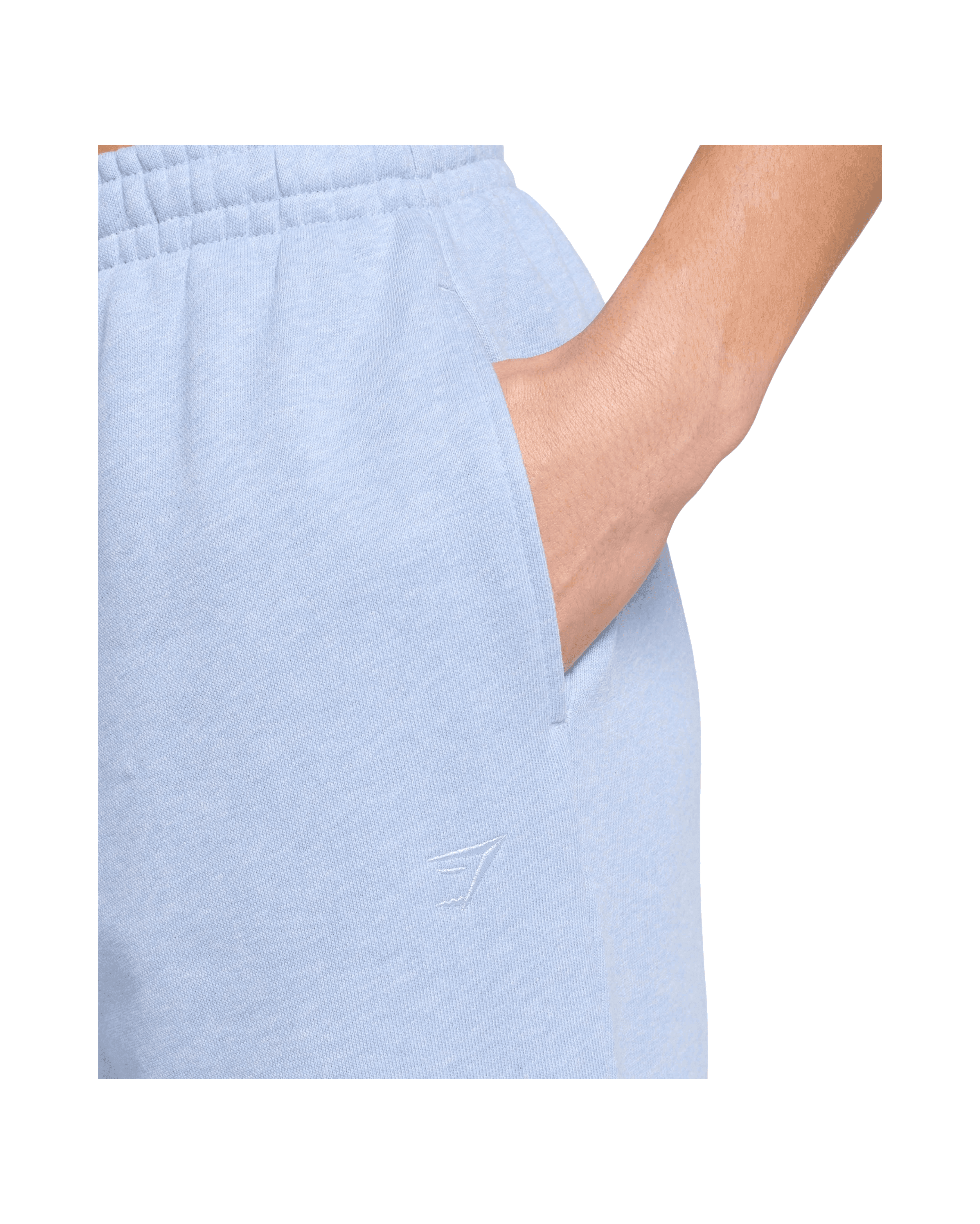 Gymshark Rest Day Sweats 2.0 Joggers Bros Gentle Blue Marl - HypeFly India View 4