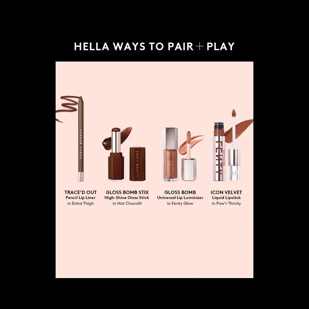 Fenty Trace'd Out Longwear Waterproof Pencil Lip Liner Extra Thigh - HypeFly India View 4