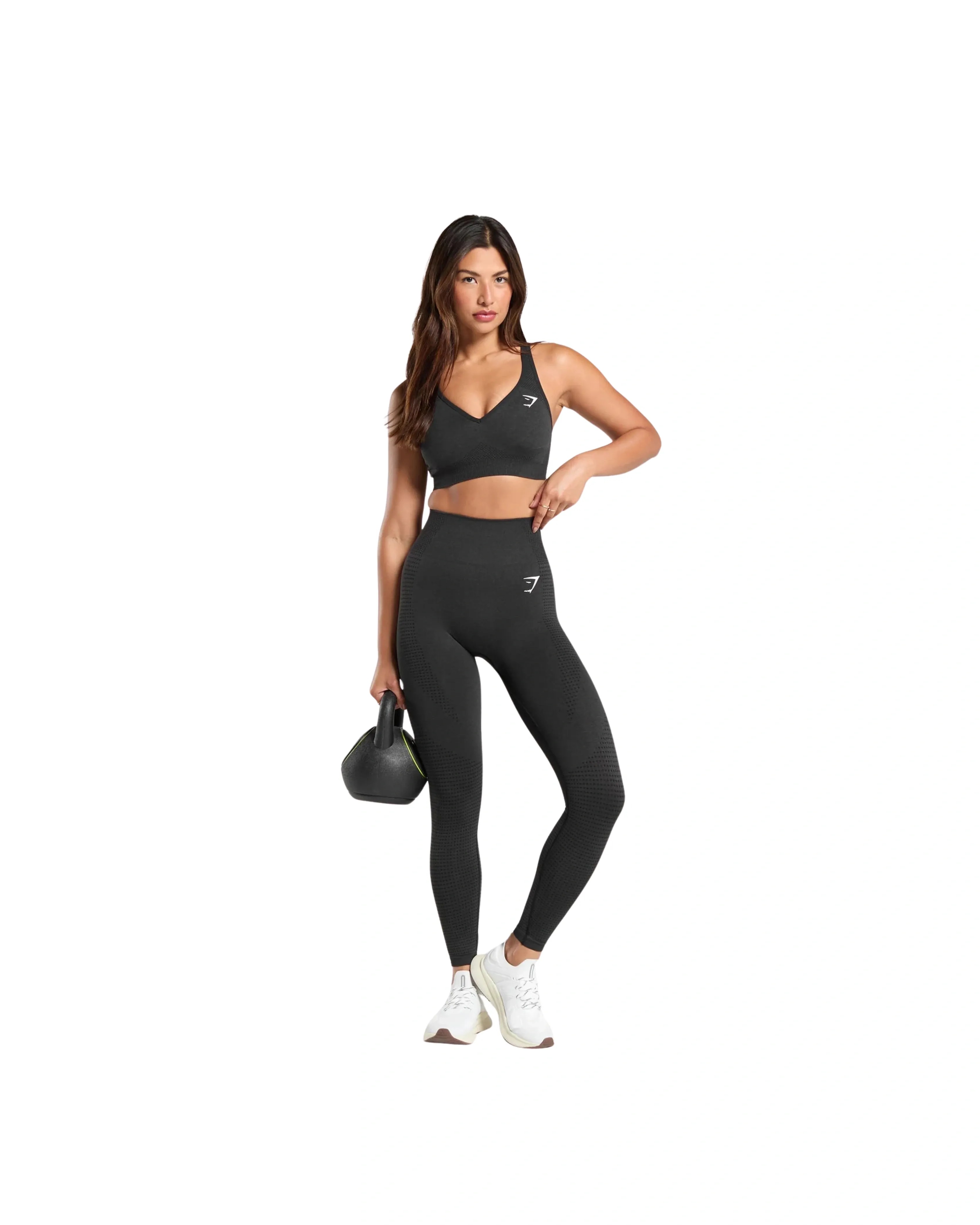 Gymshark Vital Leggings Regular Black Marl - HypeFly India View 4