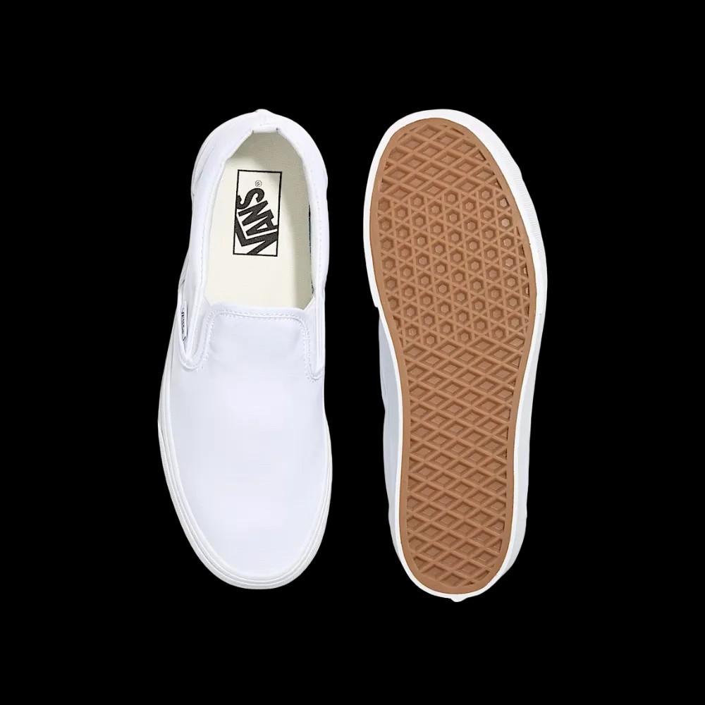 Vans Classic Slip-On Platform Shoe White - HypeFly India View 3