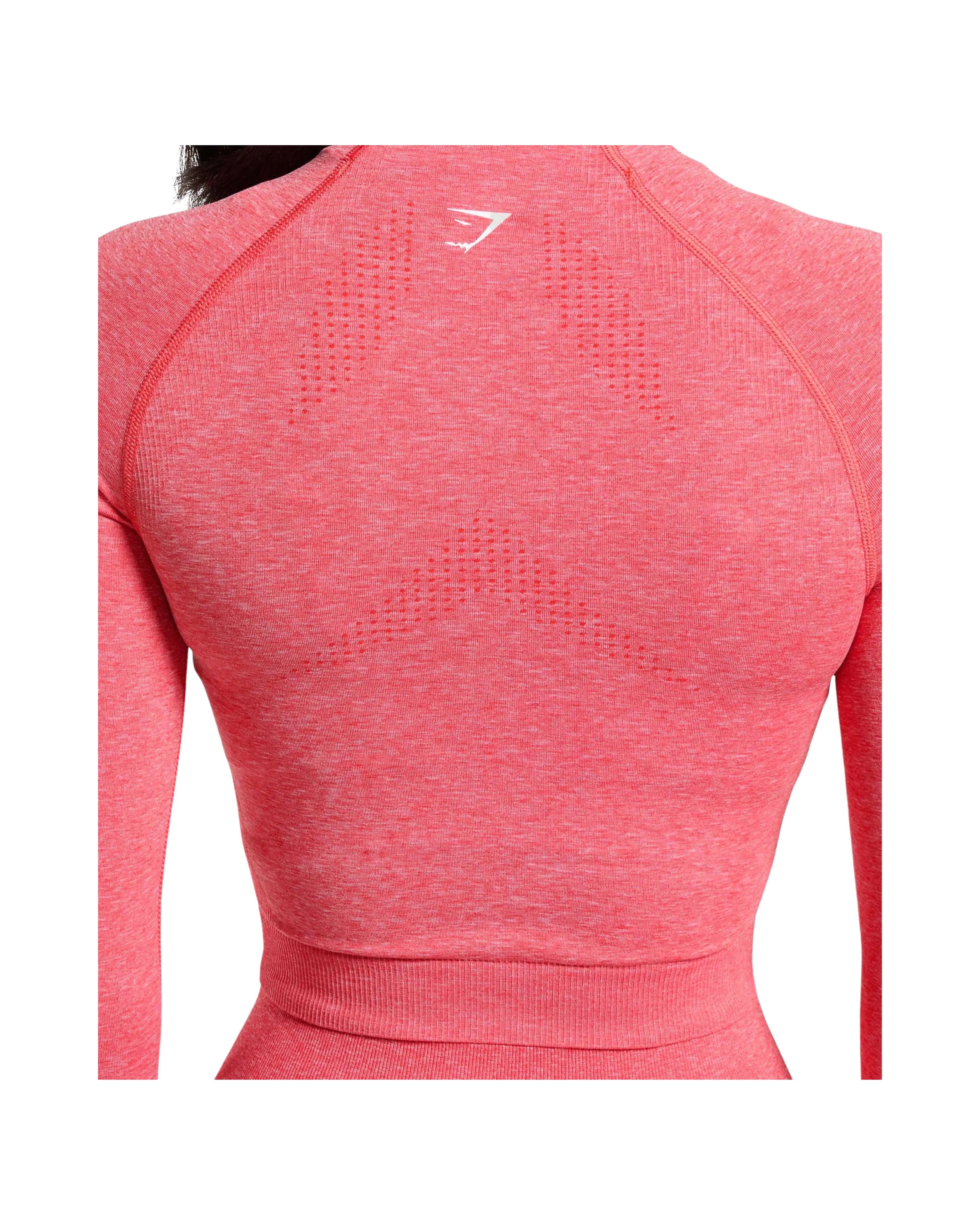 Gymshark Vital Midi Zip Up Jacket Coral Red - HypeFly India View 4