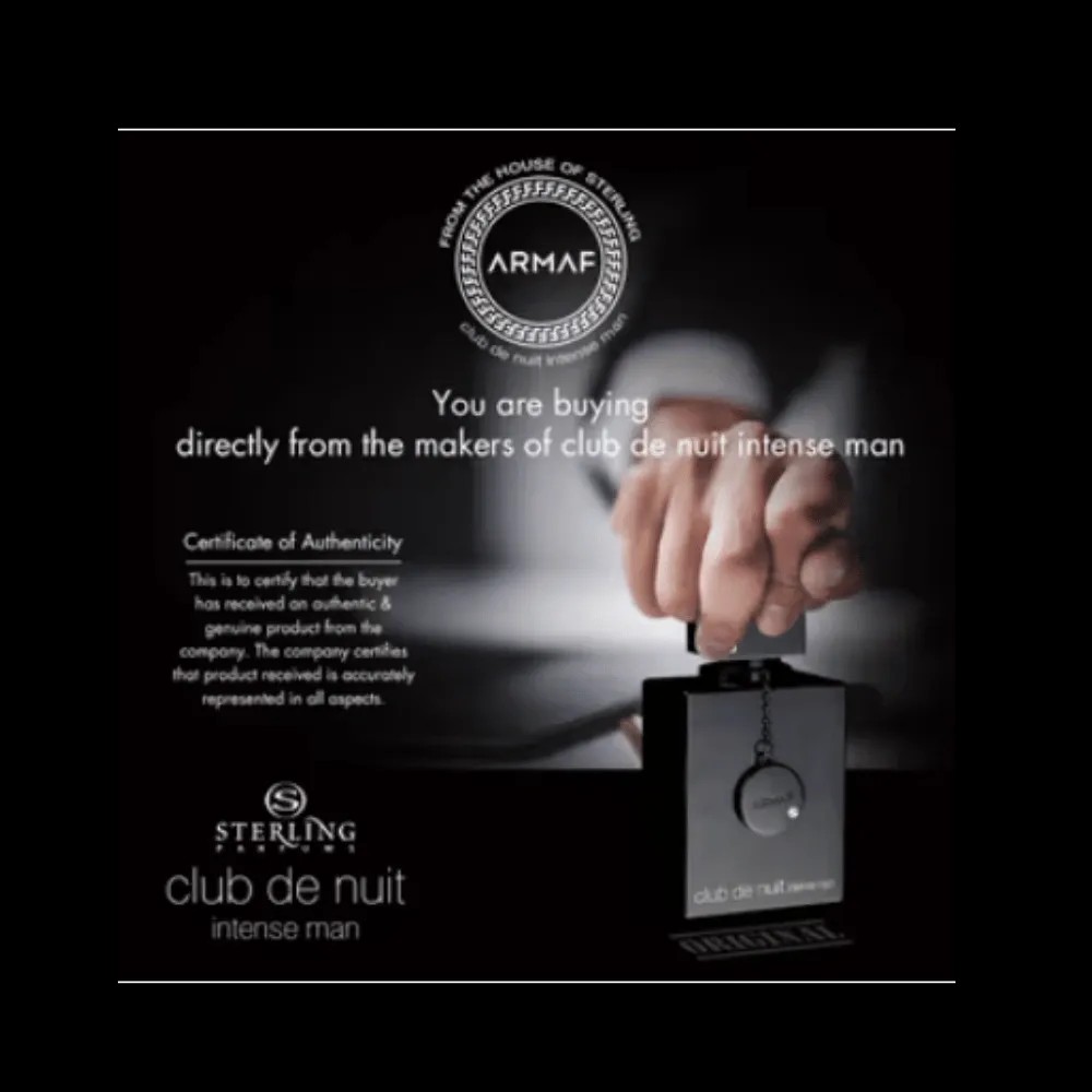 Armaf Club De Nuit Intense Eau De Toilette For Men - HypeFly India View 4