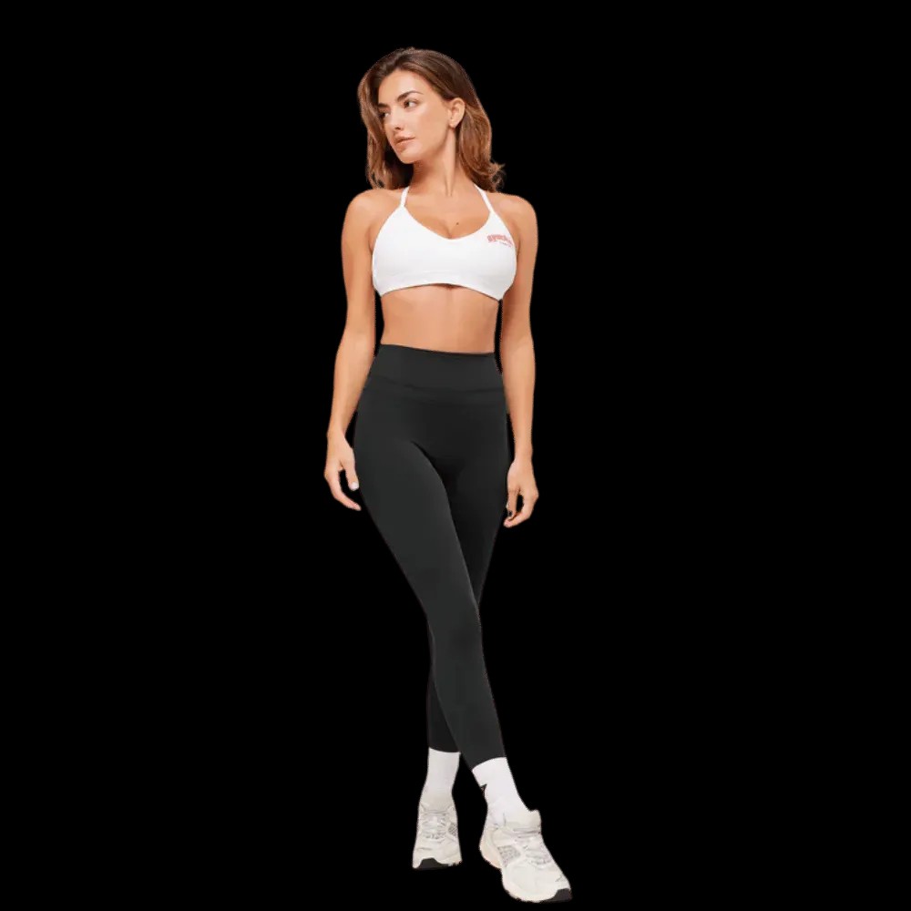 Gymshark Graphic Sports Bra White - HypeFly India View 4