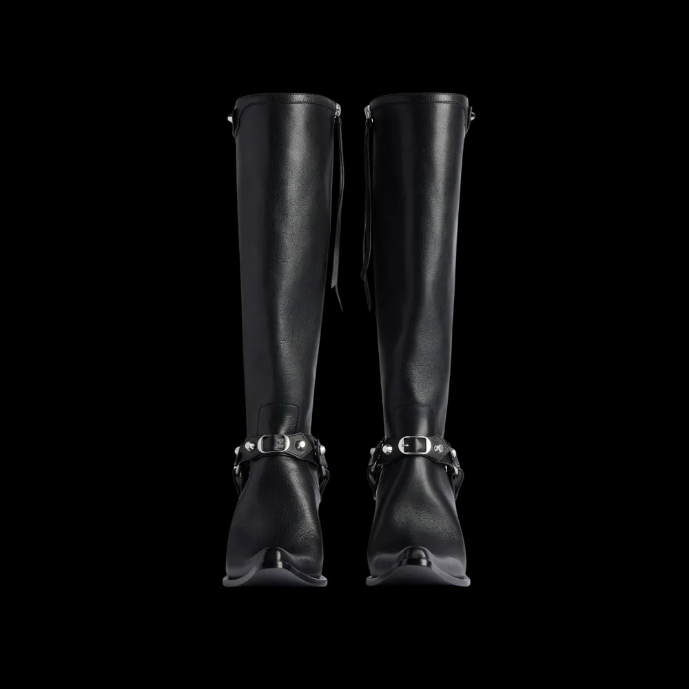 Balenciaga City Boot With Harness In Black - HypeFly India View 4