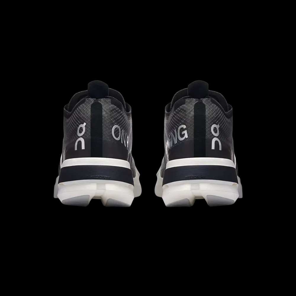 On Running Cloudboom Strike Black White - HypeFly India View 3