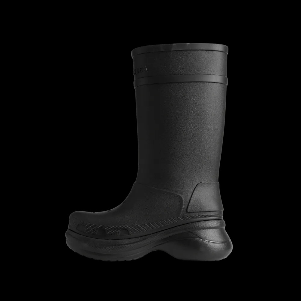 Balenciaga Crocs Boot In Black - HypeFly India View 3