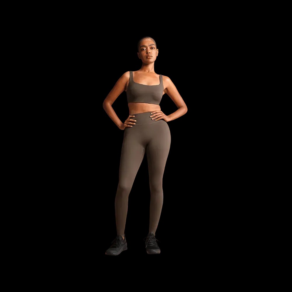 Nike X Skims Women's Scoop-Neck Bra Dark Sepia - HypeFly India View 2