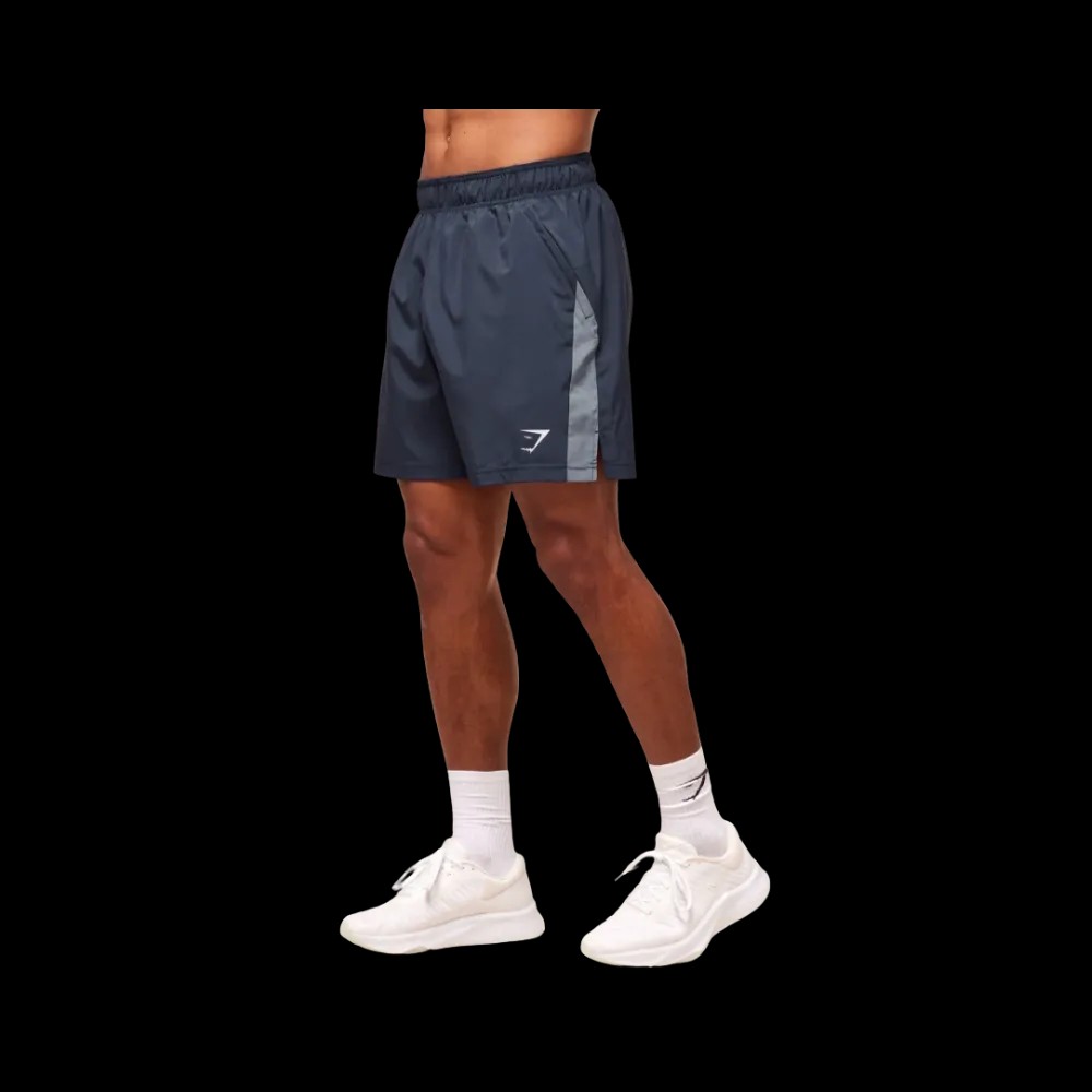 Gymshark Strong Sport 7" Short Iron Blue - HypeFly India View 3