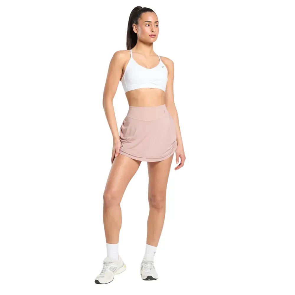 Gymshark Ruched Skort Muted Pink - HypeFly India View 4