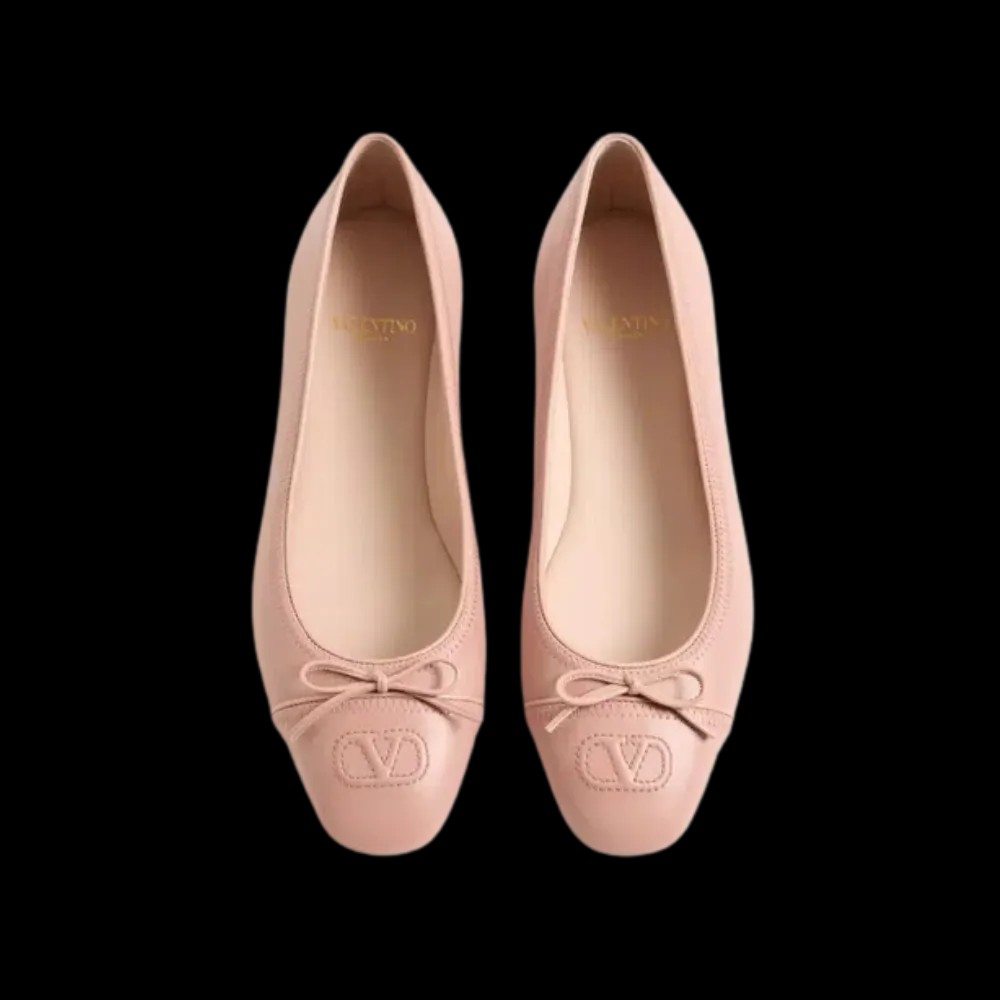 Valentino VLogo Signature Ballerina In Nappa 05mm Phard - HypeFly India View 2