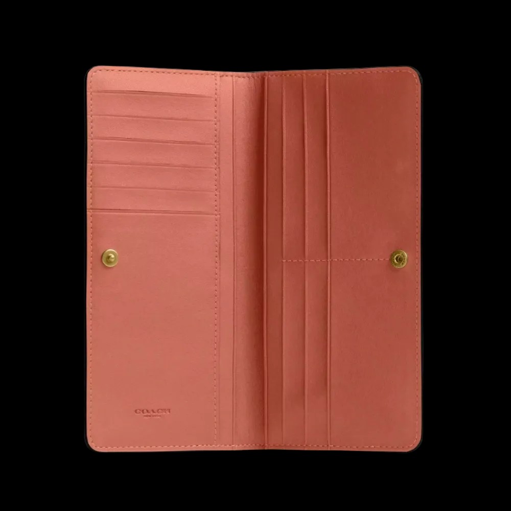 Coach Essential Slim Wallet Dark Peach - HypeFly India View 3
