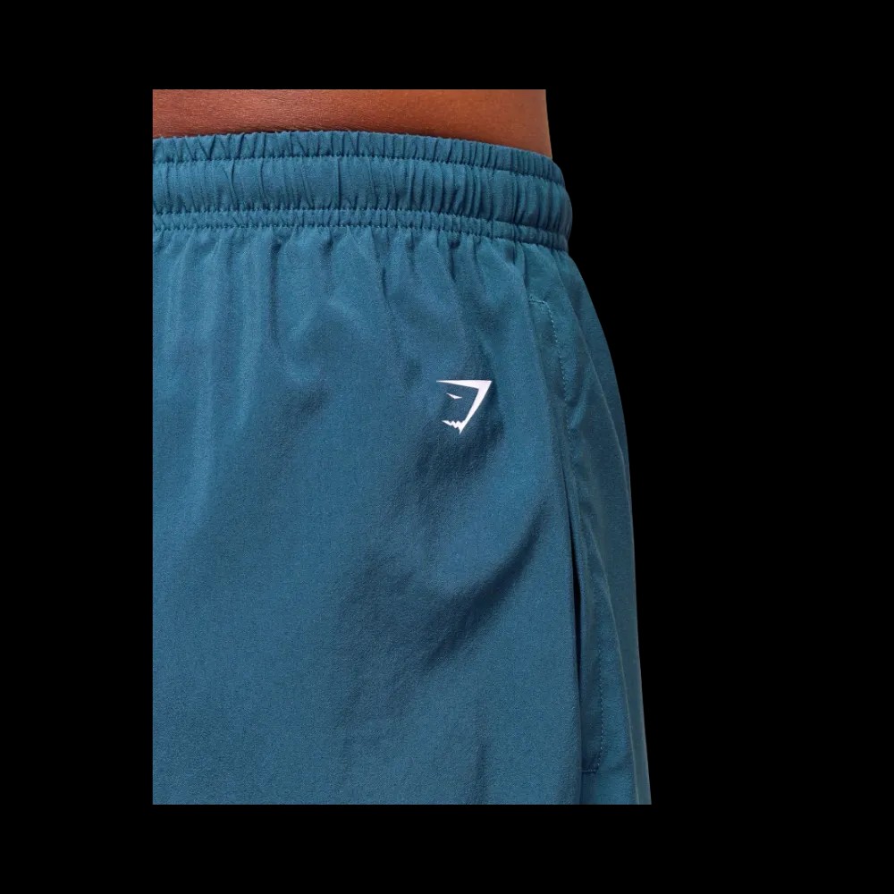 GymShark S&C Graphic 7" Shorts Success Blue - HypeFly India View 5