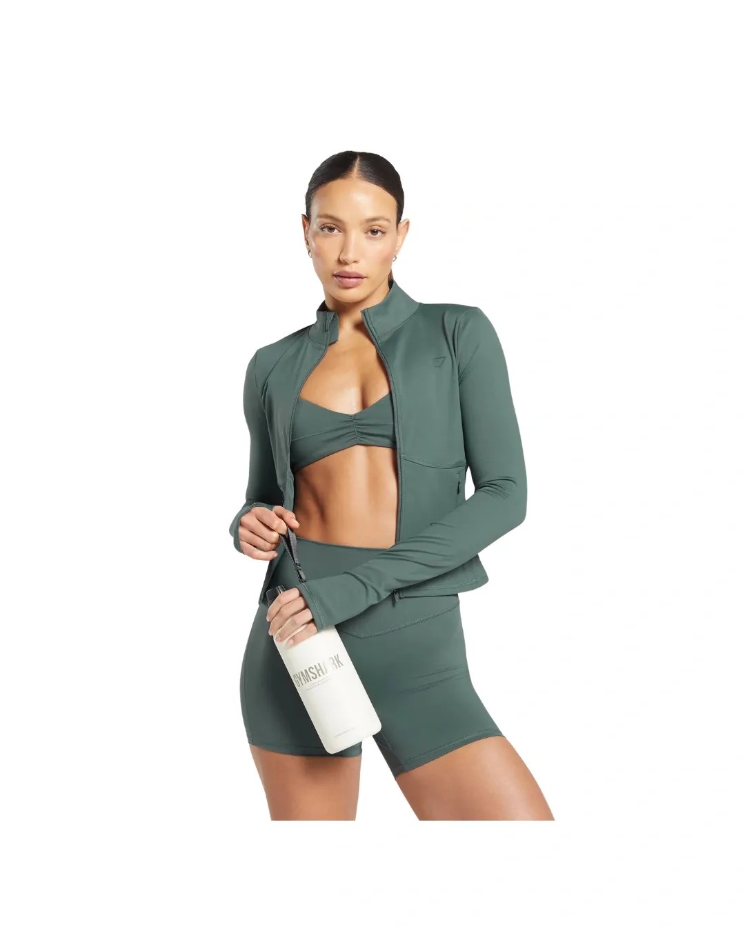 Gymshark Elevate Tracktop Slate Teal - HypeFly India View 4