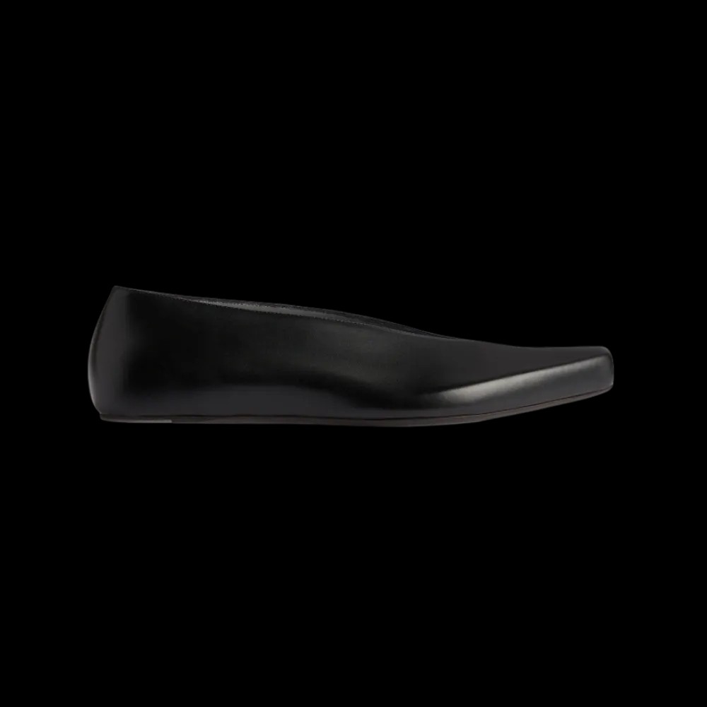 Balenciaga Duchesse Ballerina Flat In Black - HypeFly India View 1
