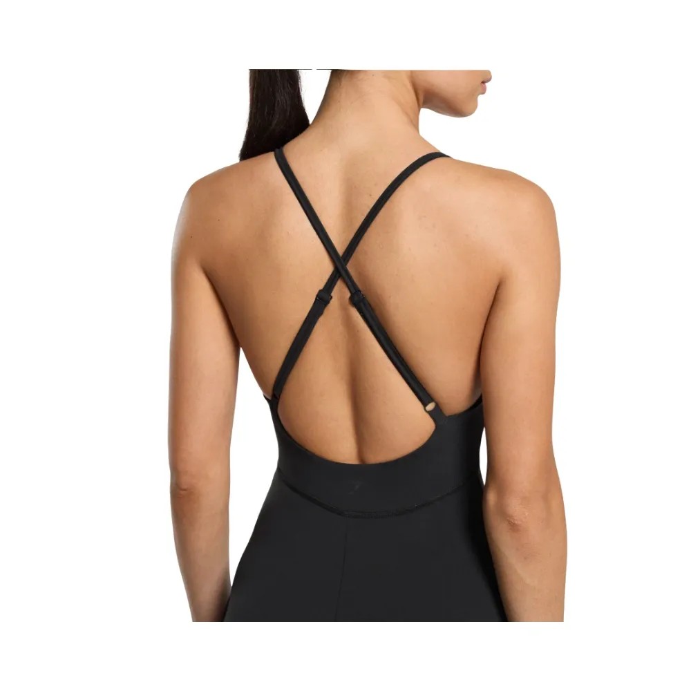 Gymshark Strappy 2-in-1 Dress Black - HypeFly India View 4