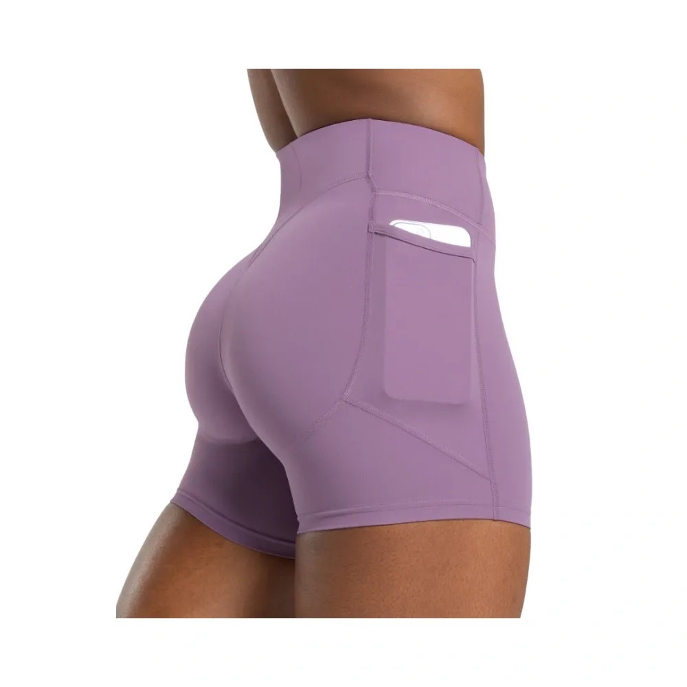 Gymshark Lifting Pocket Shorts Mood Purple - HypeFly India View 4
