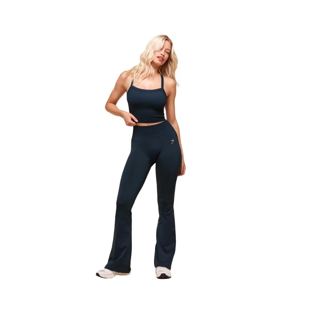 Gymshark Everyday Seamless Ribbed Midi Top Navy - HypeFly India View 5