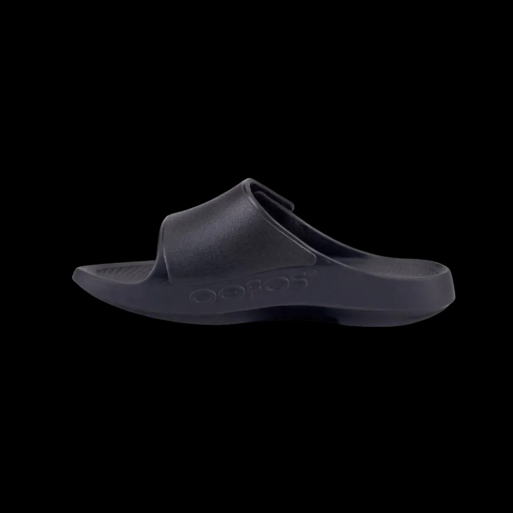 Oofos OOahh Sport Flex Sandal - Matte Black - HypeFly India View 3