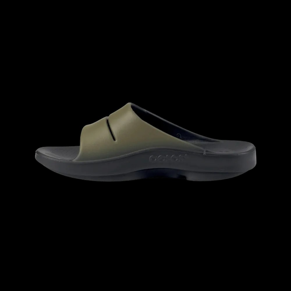 Oofos OOahh Sport Slide Sandal Tactical Green - HypeFly India View 2