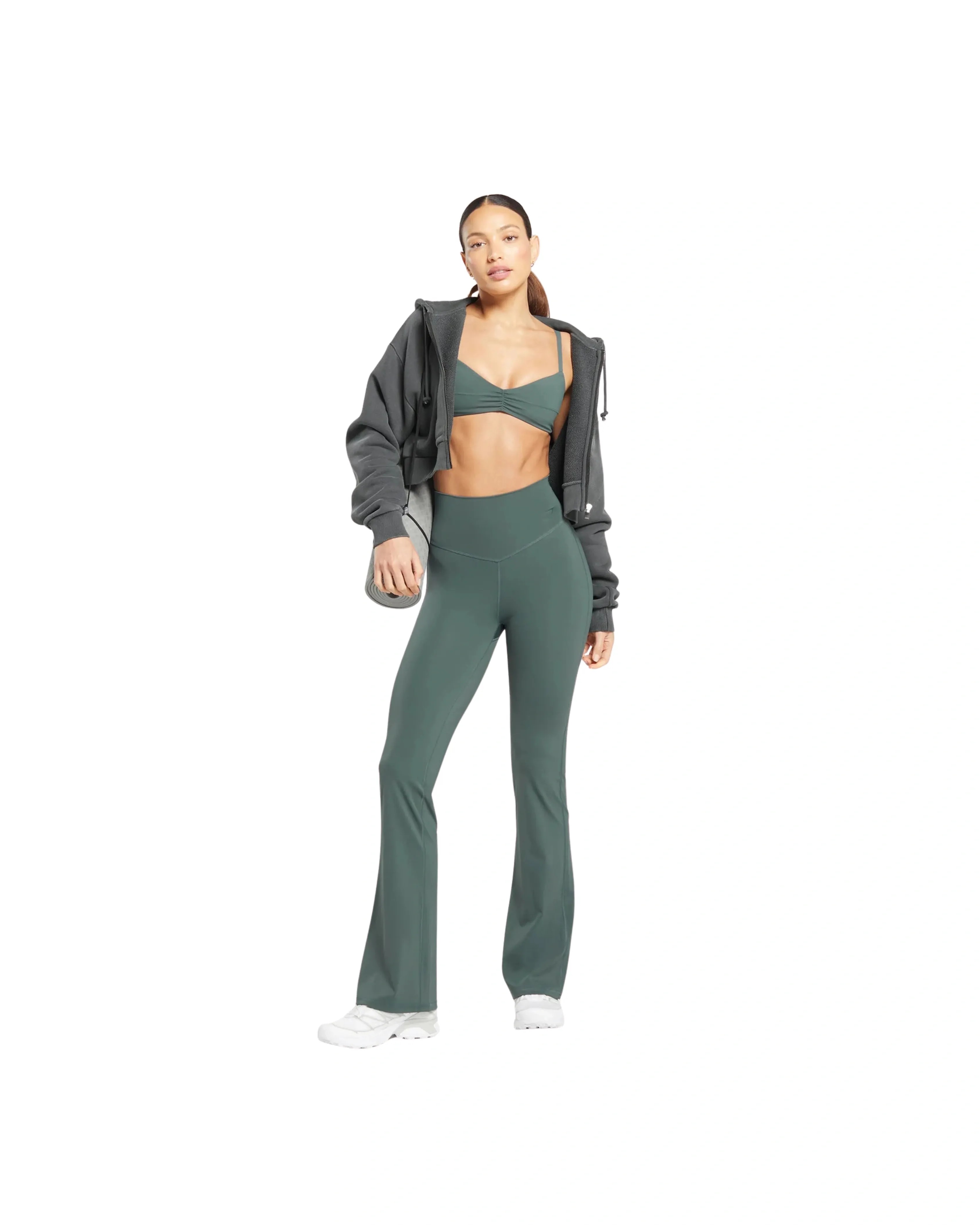 Gymshark Elevated Flared Leggings 2.0 Body Fit Stale Fit - HypeFly India View 4
