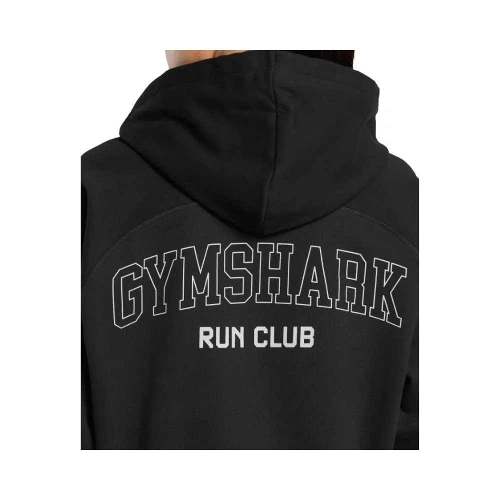 Gymshark Running Graphic Hoodie Black - HypeFly India View 3
