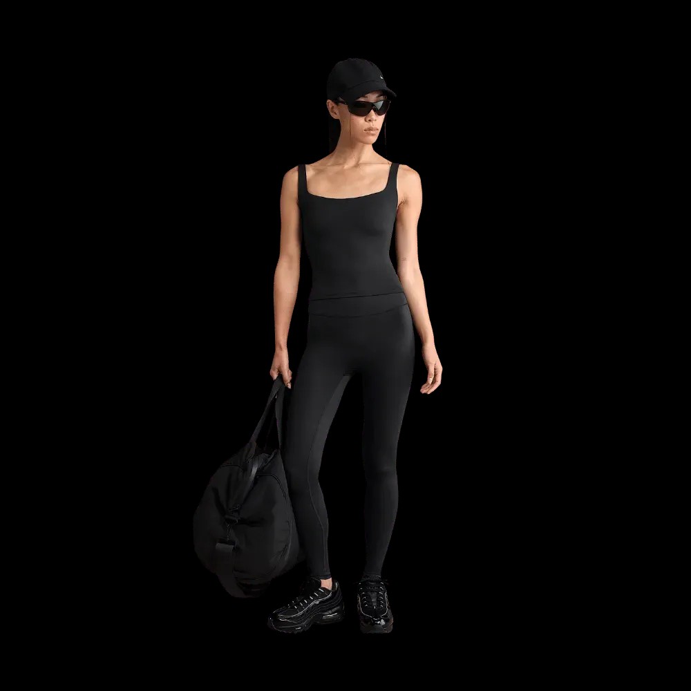 Nike X Skims Matte Women's Square-Neck Tank Obsidian - HypeFly India View 2