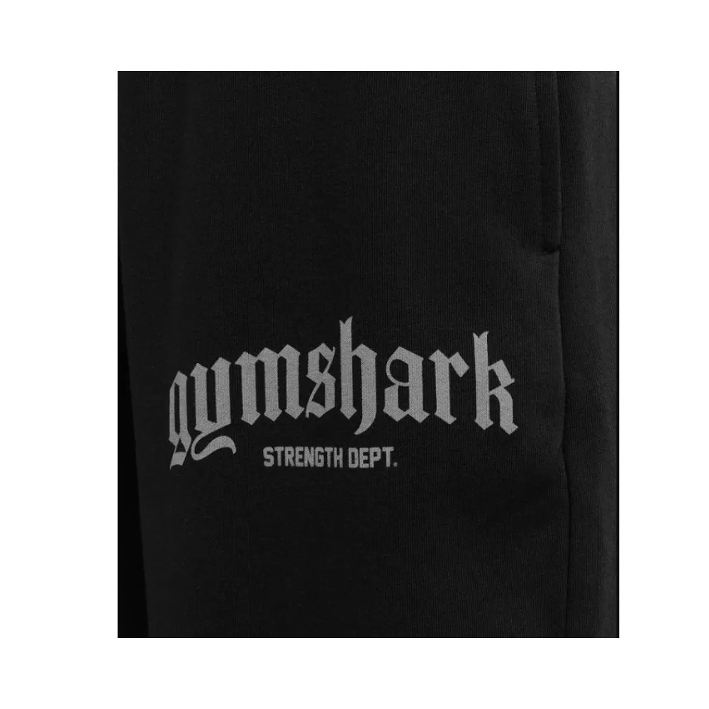 Gymshark Strength Department Wide Leg Joggers Black - HypeFly India View 5