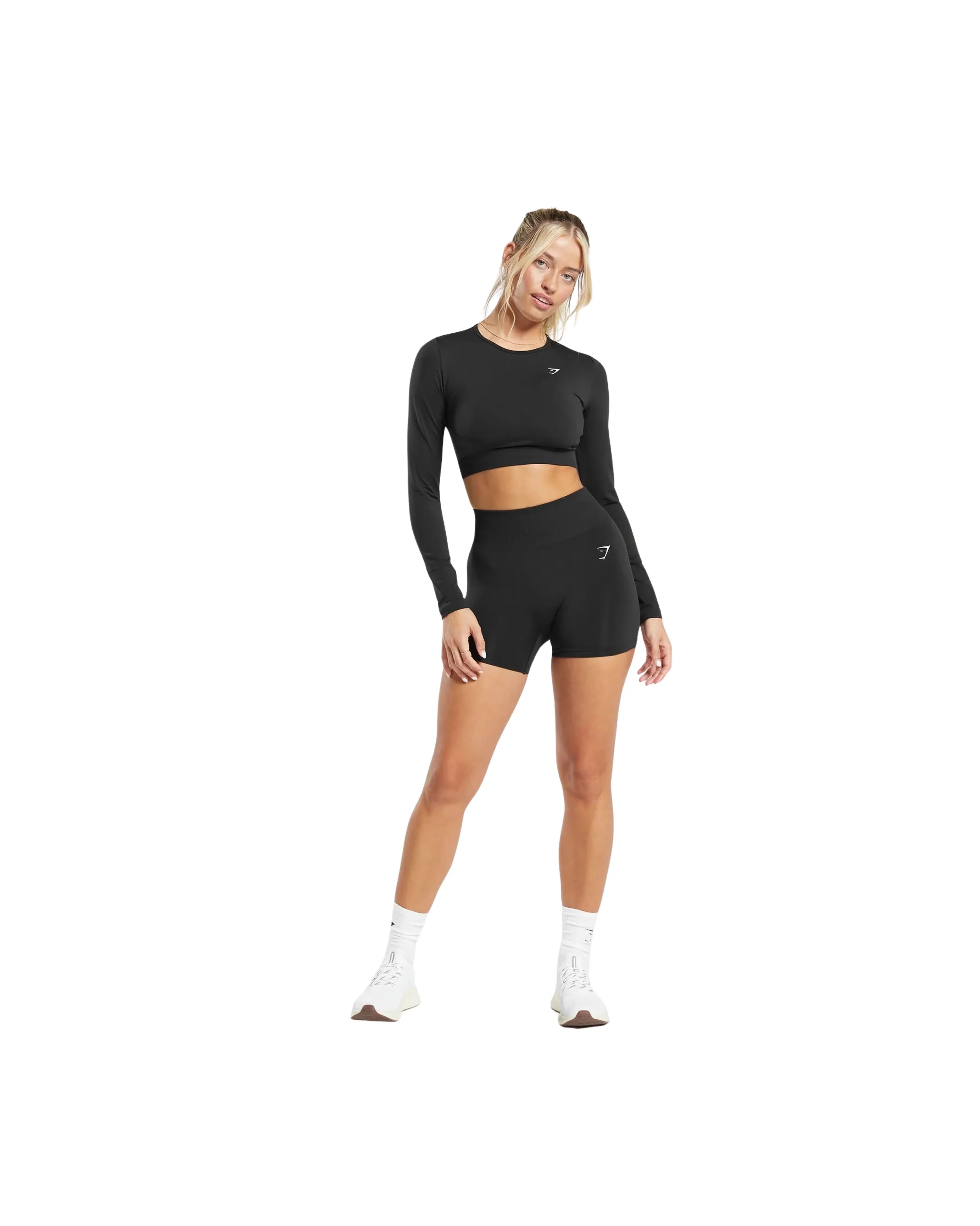 Gymshark Everyday Seamless Shorts Black - HypeFly India View 4
