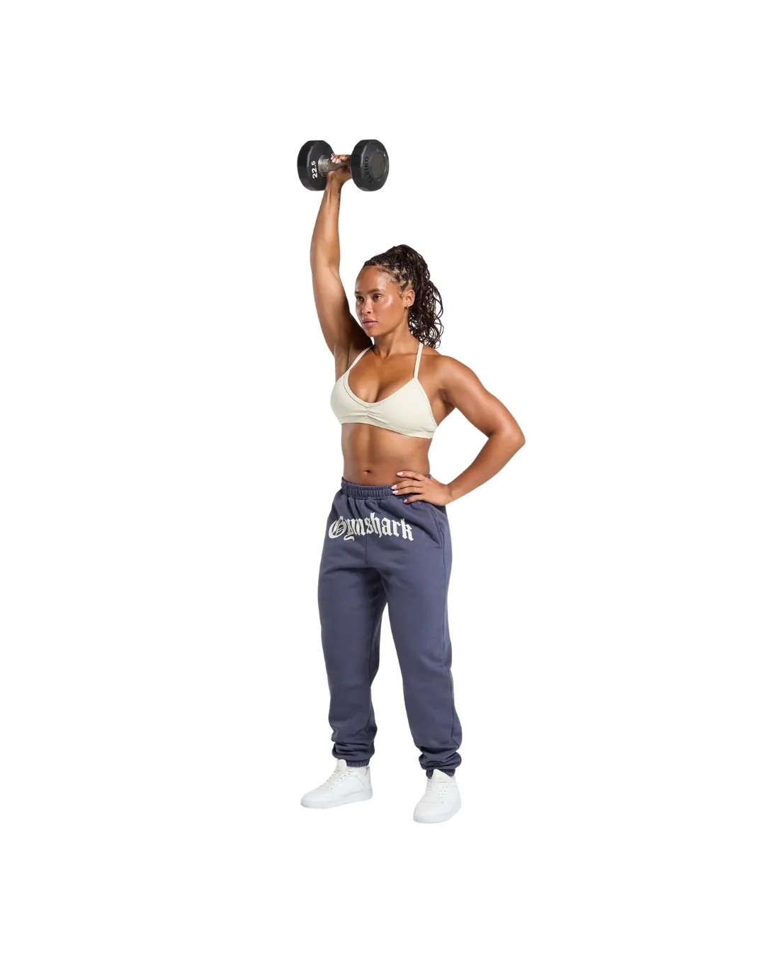 Gymshark Strength Department Graphic Joggers Weighted Purple - HypeFly India View 4