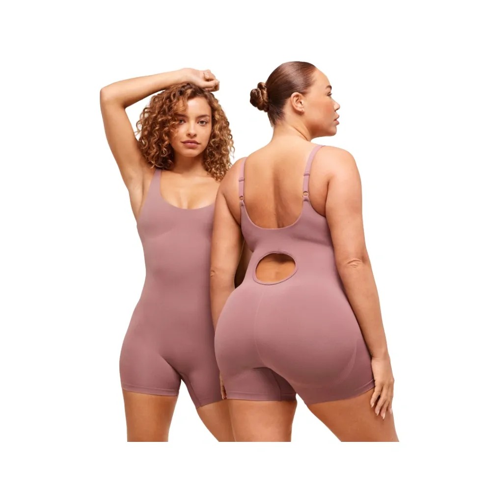 Gymshark Soft Sculpt 5" All-In-One Bodysuit Calm Pink - HypeFly India View 3