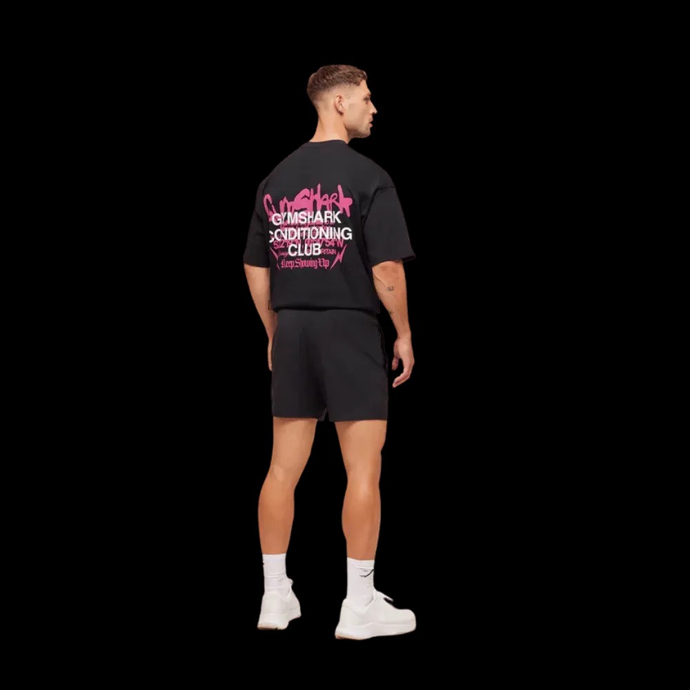 Gymshark GSCC T-Shirt Oversized Fit Black - HypeFly India View 4