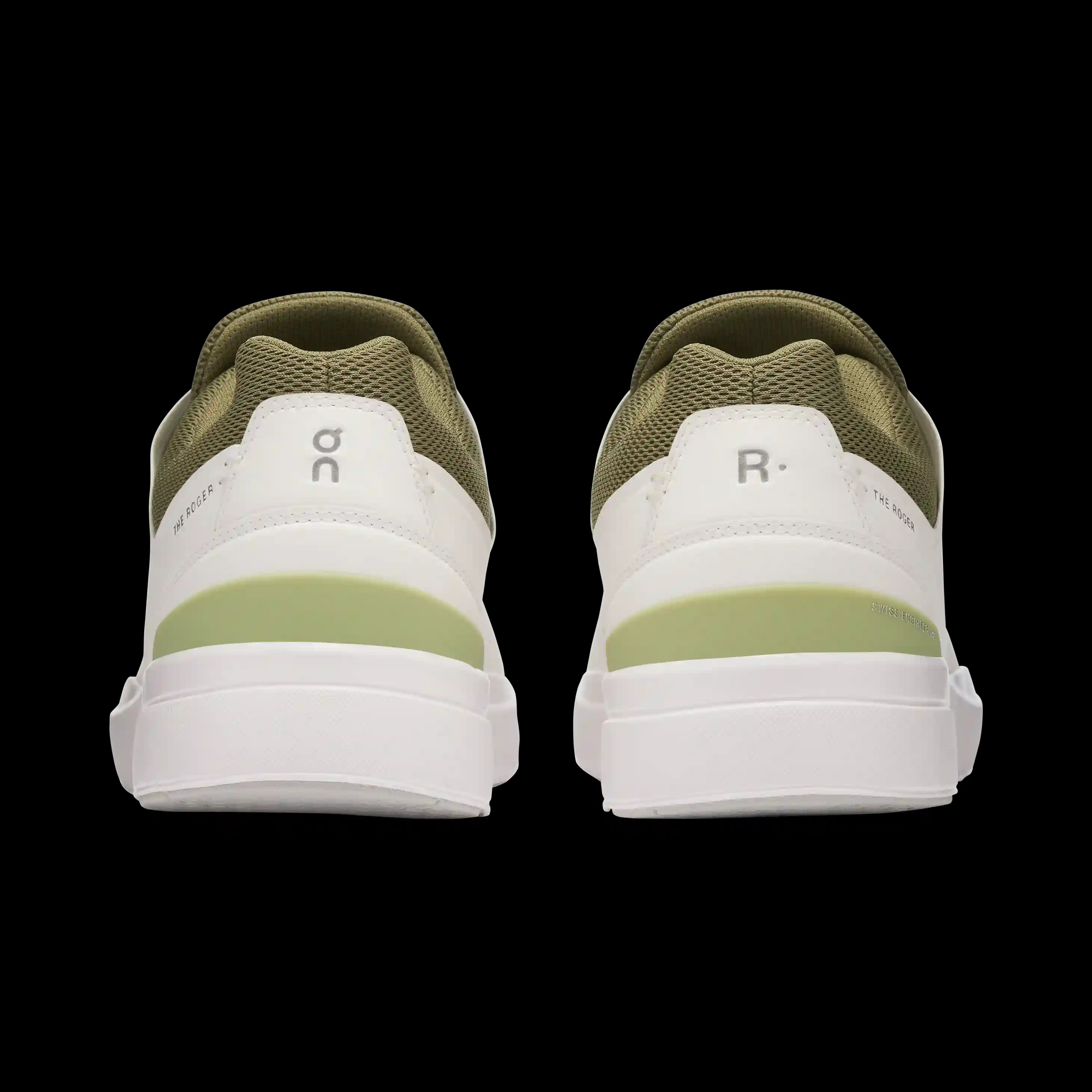 The Roger Advantage White Olive On Running - HypeFly India View 2
