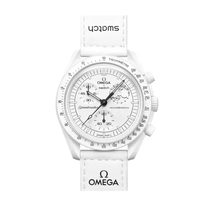 Swatch X Omega Bioceramic Moonswatch Mission To Moonphase Snoopy - HypeFly India View 1