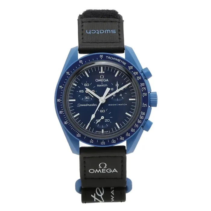 Swatch X Omega Bioceramic Moonswatch Mission To Neptune - HypeFly India View 1