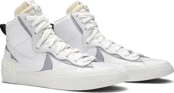 Nike sacai x Blazer Mid 'White Grey' - HypeFly India View 2