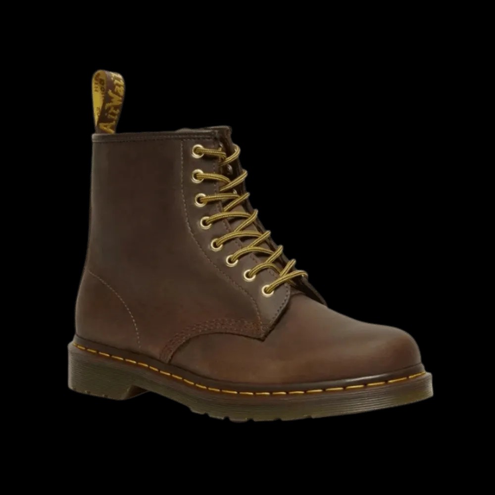 Dr Martens 1460 Crazy Horse Leather Lace Up Boots Brown - HypeFly India View 3