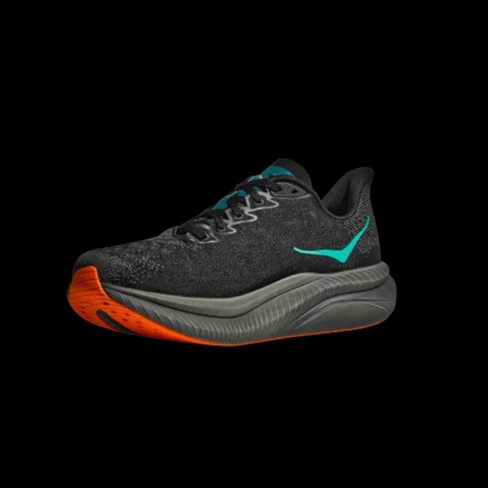 Hoka Mach 6 black / electric tangerine - HypeFly India View 2