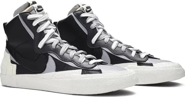 Nike sacai x Blazer Mid 'Black Grey' - HypeFly India View 2