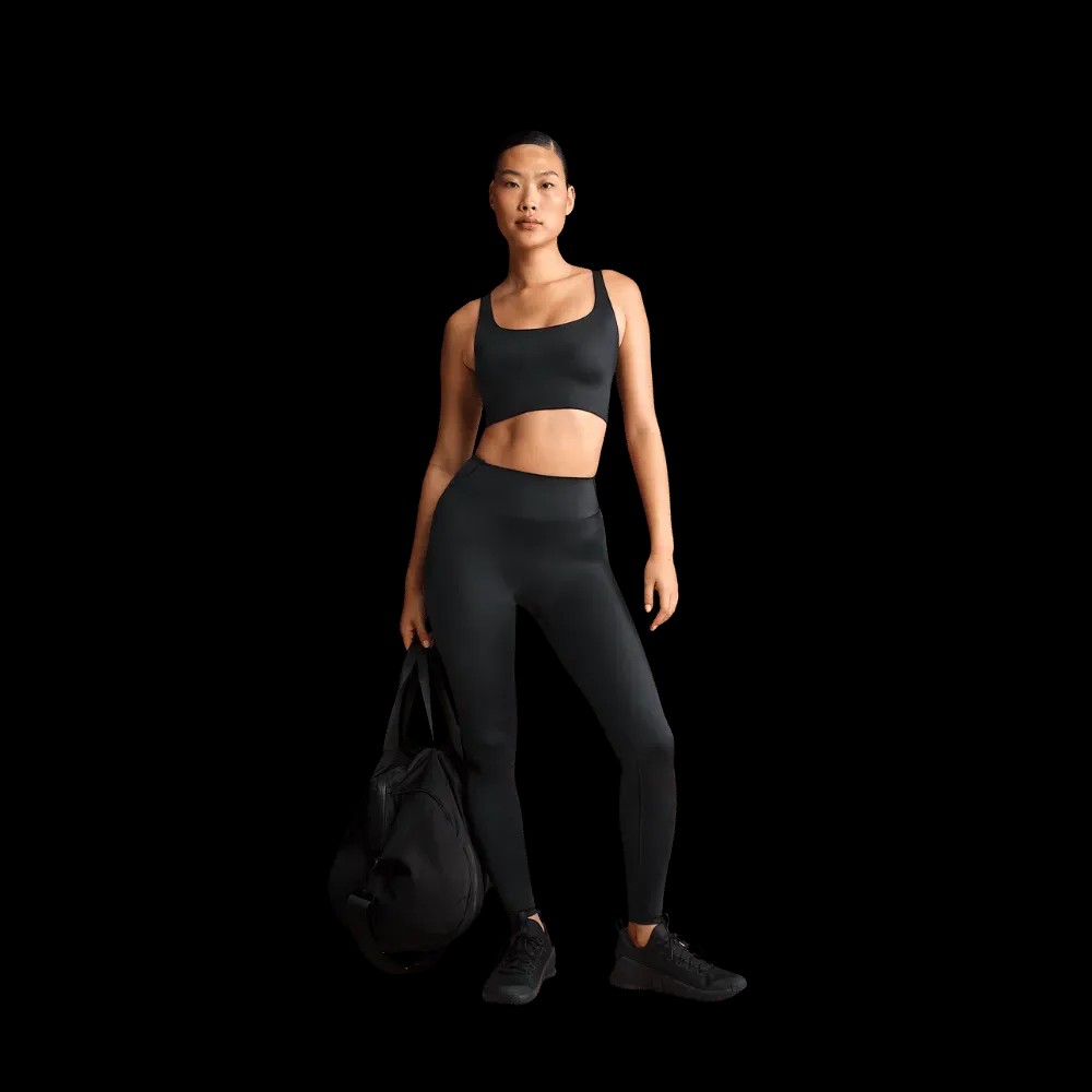 Nike x Skims Shine Women's High-Waisted Bonded 26" Leggings Obsidian - HypeFly India View 1