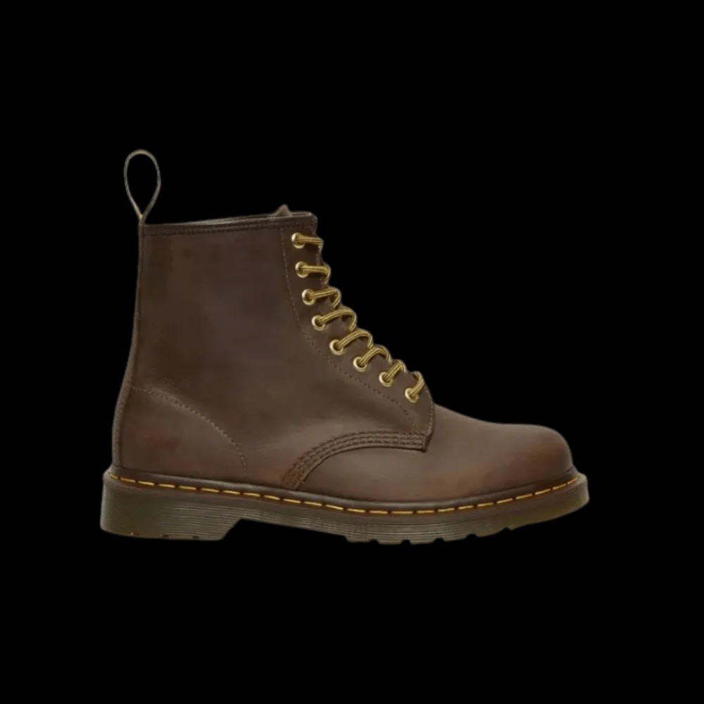 Dr Martens 1460 Crazy Horse Leather Lace Up Boots Brown - HypeFly India View 1